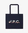 Apc Diane Asics Shopping Bag One Size Iak In Iak - Dark Navy Blue