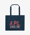 Apc Blue Diane Carpenter Shopping Tote In Ial - Stonewashed Indigo