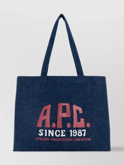 APC DIANE DENIM SHOPPING BAG