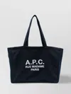 Apc Navy Blue Canvas Diane Rue Madame Shopping Bag