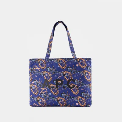 A.p.c. Diane Reversible Shopper Bag In Multi