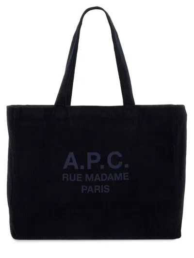 Apc A.p.c. Diane Rue Madame" Shopping Bag In Black