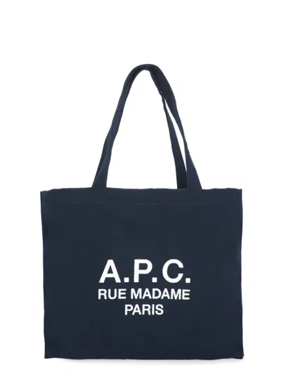 Apc Diane Rue Madame Shopping Bag In Blue