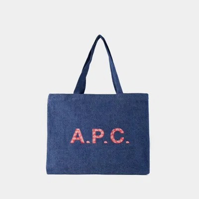 A.p.c. Diane Shopper Bag In Blue
