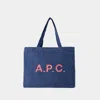 Apc A.p.c. Diane Shopper Bag In Blue