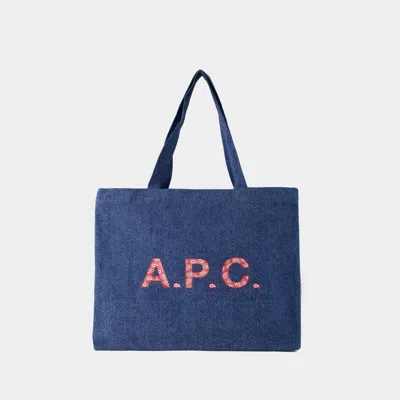 Apc A.p.c. Diane Shopper Bag In Blue