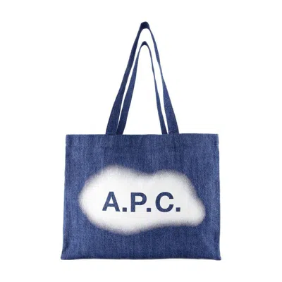 Apc A.p.c. Diane Tote Bag In Blue