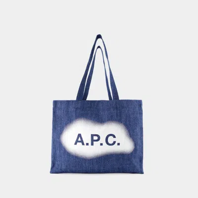 Apc A.p.c. Diane Tote Bag In Blue