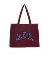 Apc Burgundy Shopping Diane University Tote In Red