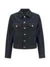 Apc Denim Dion Jacket Chest Pockets Tabs In Blue