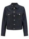 Apc Denim Dion Jacket Chest Pockets Tabs In Blue