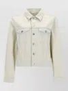 Apc Long-sleeved Single-breasted Denim Jacket In Neutral