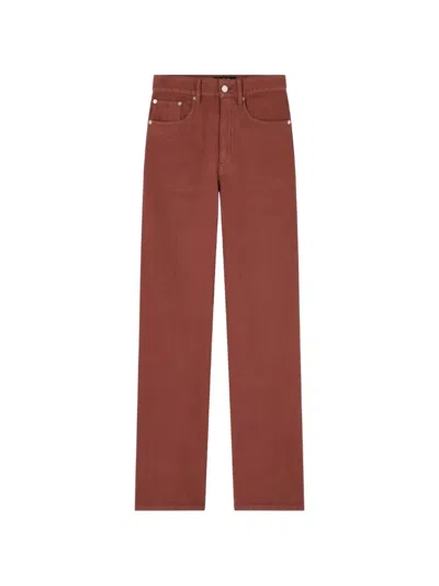 A.p.c. Domino Jeans In Brown