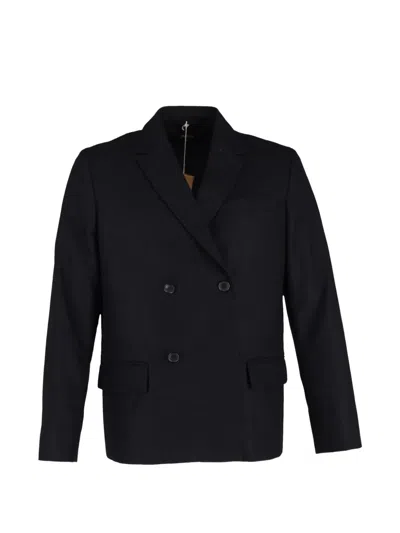 Pre-owned Apc Double-breasted Blazer In Blue