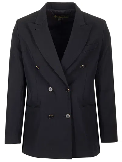 Apc Double-breasted Blazer Jackets Blue