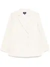 Apc Lucy Double-breasted Cotton Suit Jacket In Nude