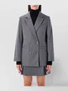 Apc Double Breasted Jacket Flap Pockets In Gray