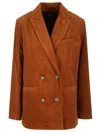 Apc Double-breasted Jacket Jackets Brown