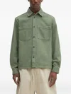 Apc Double-pocket Long-sleeve Shirt In Green