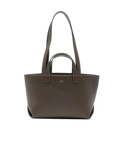 A.p.c. Double-handle Shoulder Bag In Brown