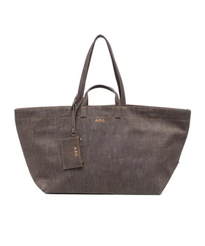 A.p.c. Double-handled Shoulder Bag In Black