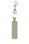 Apc A.p.c. Dove Grey Leather Key Ring