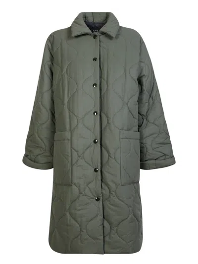 Apc A.p.c. Down Jackets In Green