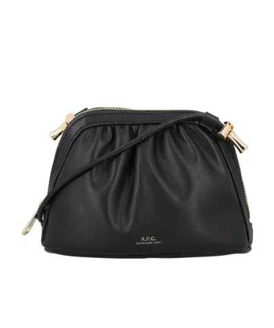 APC A.P.C. RUCHED DETAILED DRAWSTRING CROSSBODY BAG