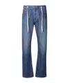 Apc A.p.c. Drawstring Jeans In Blue