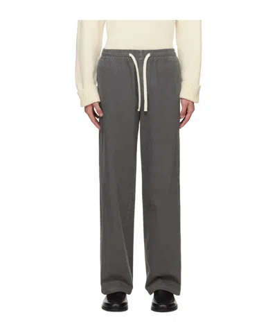 Apc Drawstring Waist-edge Casual Pants In Black
