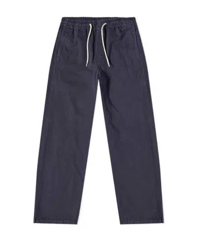 Apc Drawstring-waist Straight Leg Trousers In Black