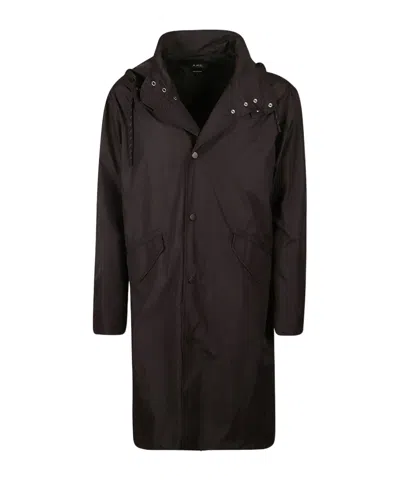 Apc Drawstring Windbreaker In Black