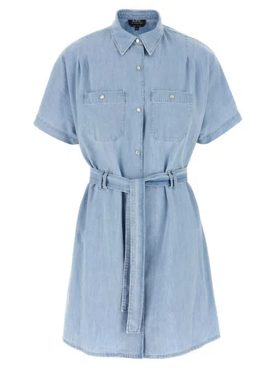 Apc A.p.c. Dress In Blue