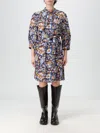 Apc Anastasia Dress In Iak - Dark Navy Blue
