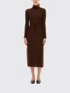 Apc Dress A. P.c. Woman Color Brown In Brown