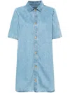 Apc A.p.c. Dress In Iab Bleu Clair