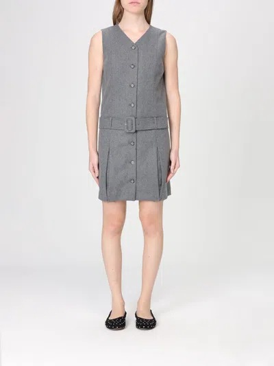 Apc Dress Woman A.p.c. In Gray
