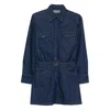 Apc A.p.c. Mini Denim Dress In Blue