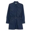 Apc A.p.c. Mini Denim Dress In Blue