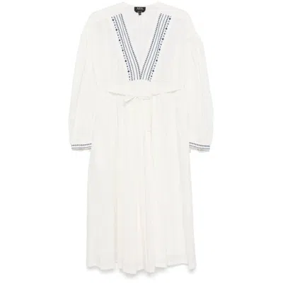 Apc A.p.c. Dresses In White