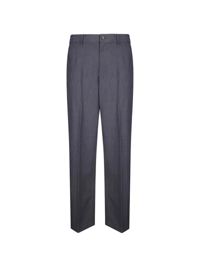 A.p.c. Dylan Pressed-crease Trousers In Blue