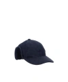 Apc Ear-flap Denim Cap In Blue