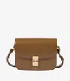 Apc Adjustable Strap Leather Shoulder Bag In Brown