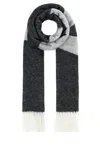 Apc A.p.c. Dark Grey Wool Blend Malo Scarf