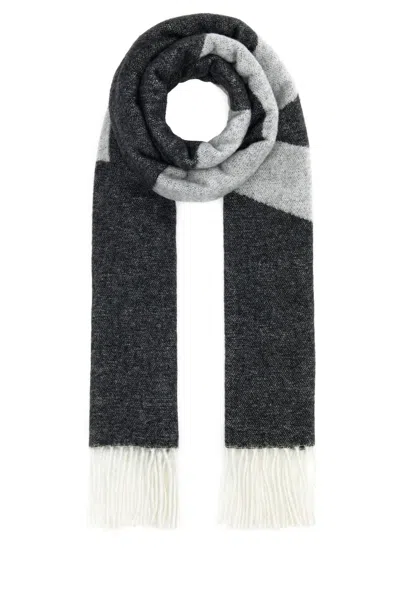 APC A.P.C. DARK GREY WOOL BLEND MALO SCARF