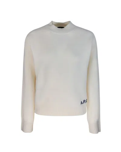 Apc Ecru Esther Sweater In White
