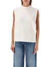 Apc Wool Crew Neck Vest In Neutrals