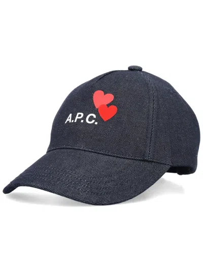 A.p.c. Casquette Eden Blondie In Indigo