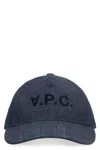 Apc A.p.c. Eden Denim Baseball Cap Men In Blue
