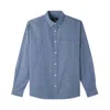 Apc Hector Button-up Shirt In Iaa - Blue